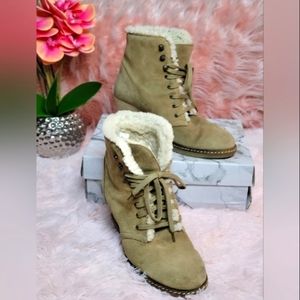 J Crew Italy High Heels Wedge Booties 7